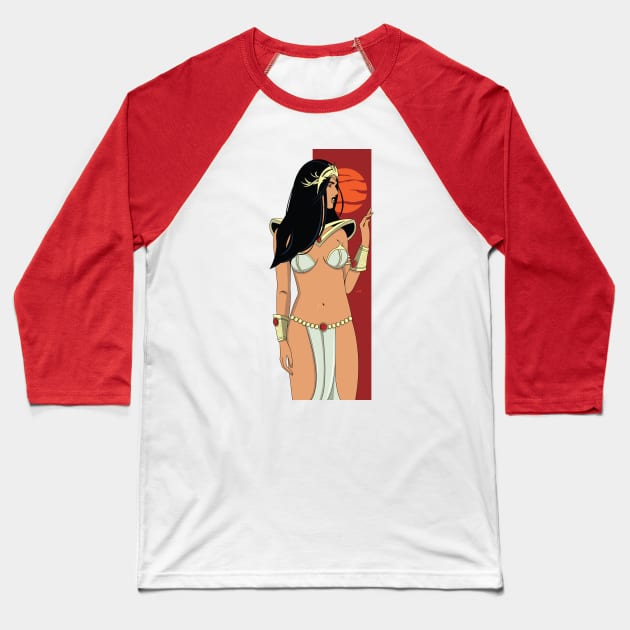 Dejah Thoris (Mars) Baseball T-Shirt by andrewcformosa